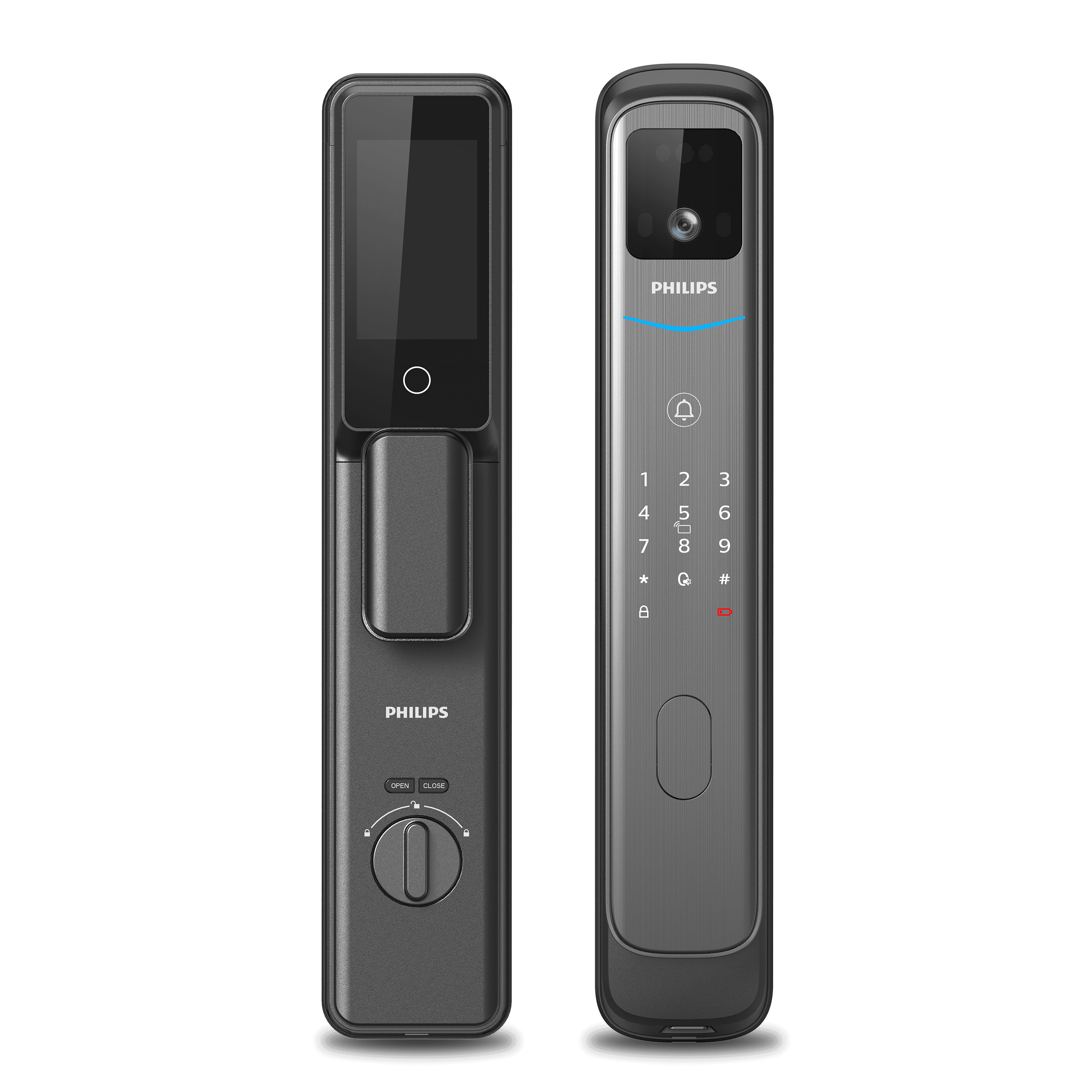 Philips 702-FVP 3D人臉辨識智慧門鎖 黑曜石安全智能門鎖 實時監控