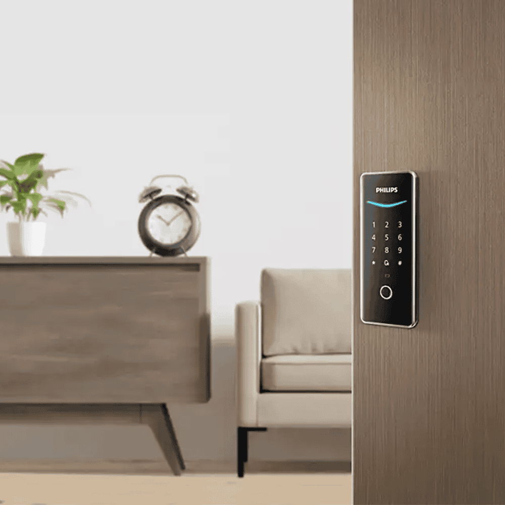 飛利浦DDL503 輕巧半導體指紋智能附加鎖 應用程式控制 自動鎖定