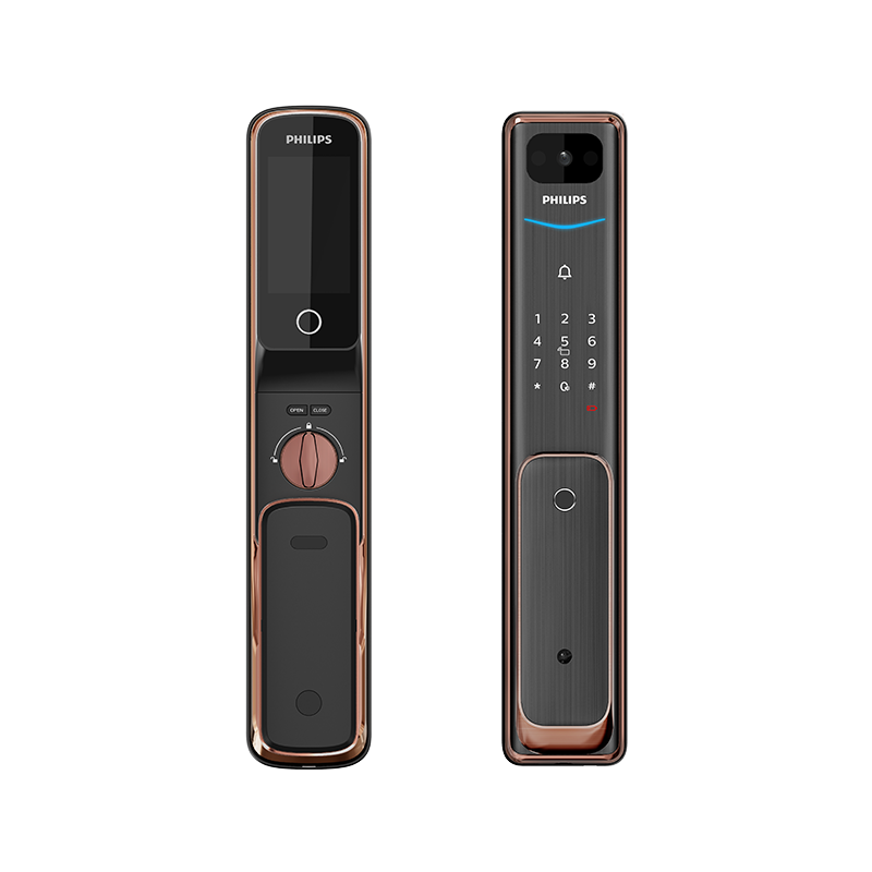 Philips EasyKey Alpha-VP 智能視像門鎖 紅古銅/曜石黑 香港行貨