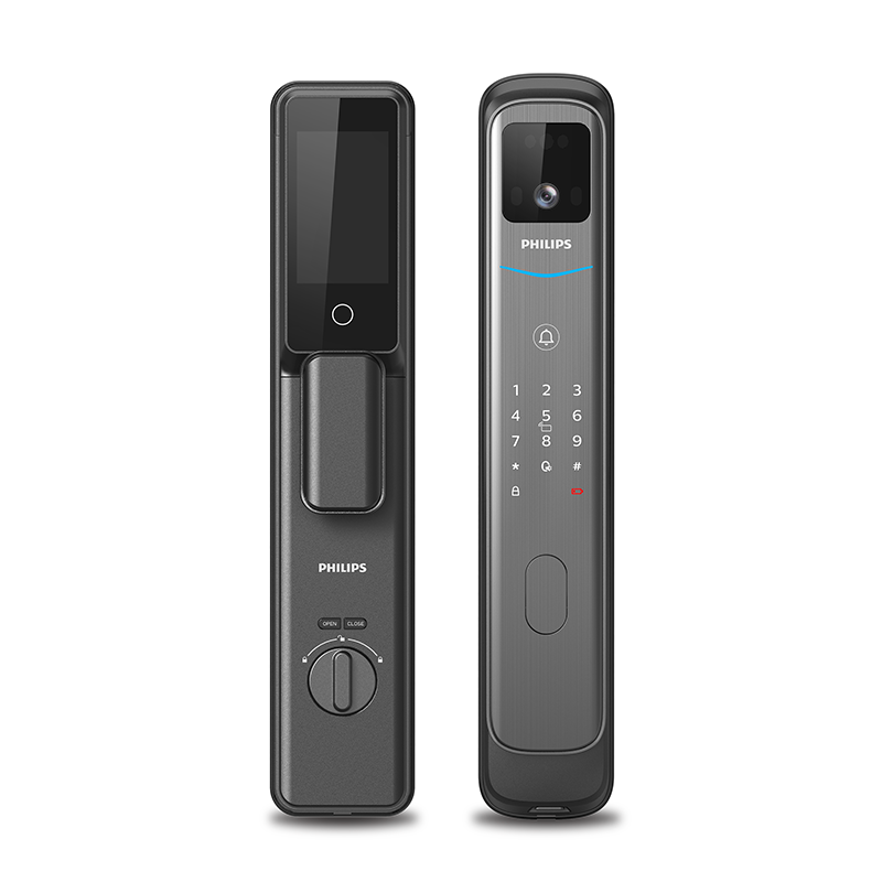 Philips EasyKey DDL702-FVP 人臉識別視像智能鎖 曜石黑 香港行貨