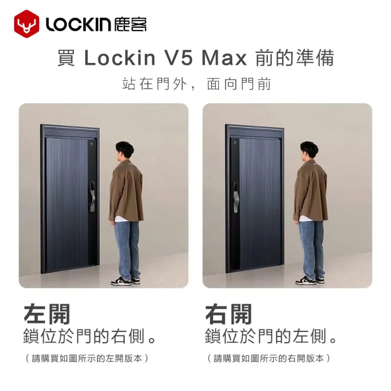 Lockin 鹿客 V5 Max 掌靜脈貓眼智能電子門鎖 Apple HomeKit 香港行貨 - 包總代理基本安裝