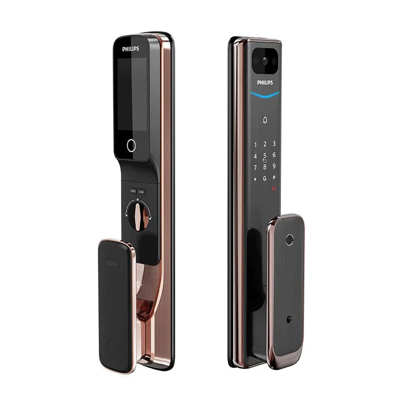 Philips EasyKey Alpha-VP 智能視像門鎖 紅古銅/曜石黑 香港行貨